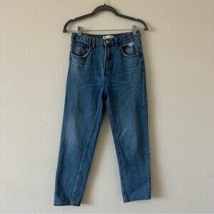 Zara Girls Distressed Mom Fit Denim Jeans SZ 13-14